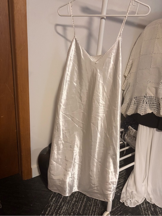Other - Silky Ivory Slip Dress with Delicate Spaghetti Straps